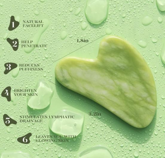 Rose Quartz Gua Sha + Jade Roller Set