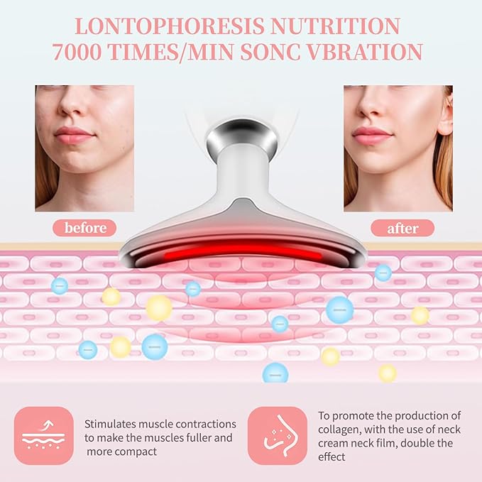 LED Face & Neck Anti-Aging Massager