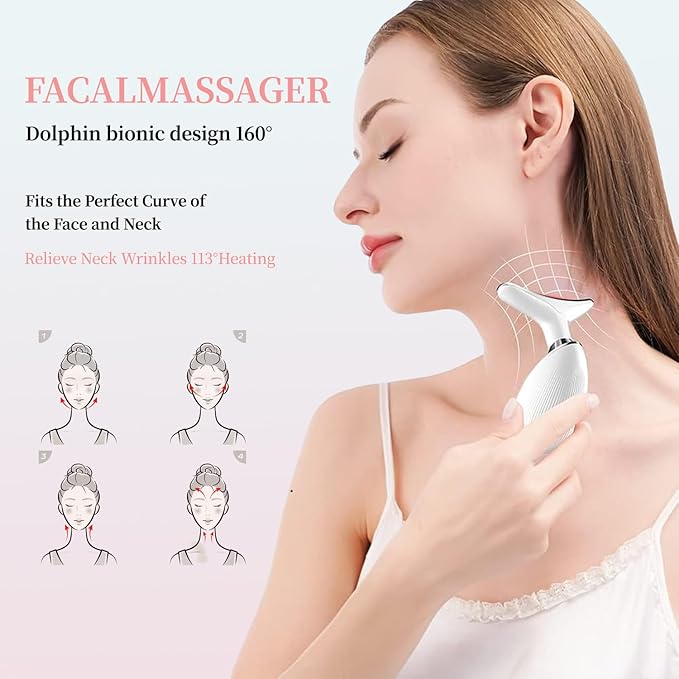 LED Face & Neck Anti-Aging Massager
