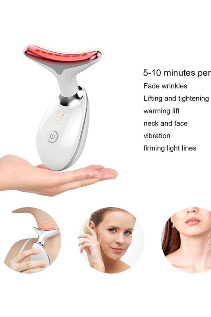 LED Face & Neck Anti-Aging Massager